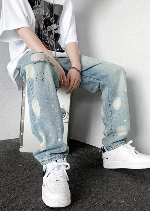 AtomicLook® Art Grafiti Baggy Jeans