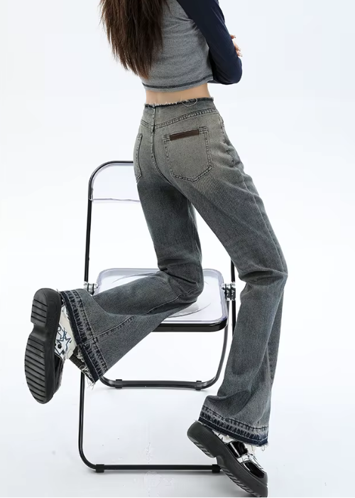 AtomicLook® Baggy Washed Gray Jeans