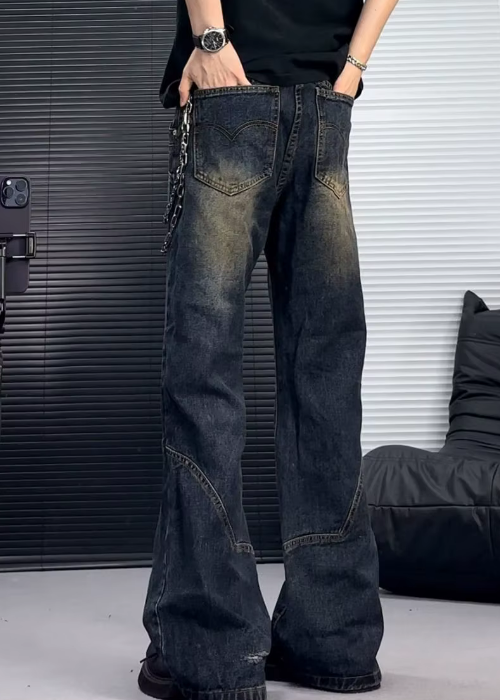 AtomicLook® Czarne Baggy Jeans