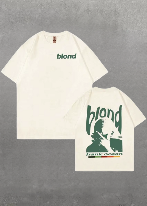 AtomicLook® BLOND BEIGE/GREEN T-SHIRT